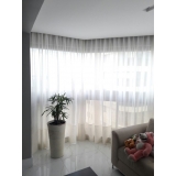 cortina branca para sala